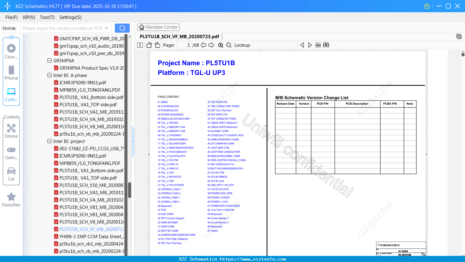 Laptop Mechrevo PL5TU1B_SCH_VF_MB_20200723